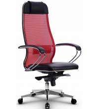 Эргономичное кресло руководителя Samurai Comfort - 1.01 черно-красное