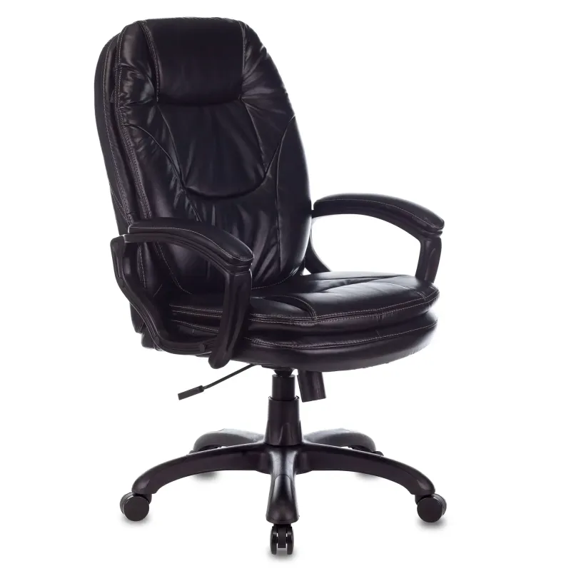 Кресло руководителя Бюрократ CH-868N черный Leather Venge Black искусственная кожа крестовина пластик главное фото