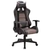 Игровое кресло  "GT Racer GM-100", две подушки, ткань, экокожа, черное/коричневое, 531819