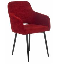 Кресло Бюрократ CH-380F бордовый Velvet 09 на ножках металл черный